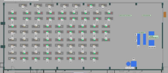 Simulazione re-layout logistico di fabbrica